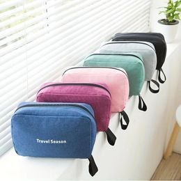 Storage Bags Portable Handle Toiletry Bag With Hook Multi-pocket Divider Cosmetic Finishing Perfect Travel Pakcing