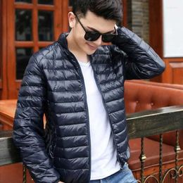 Men's Jackets Parkas Outerwears Male Padded Coats Short Down Jacket Lightweight Puffer Padding Winter 2024 In External Clothes Outer