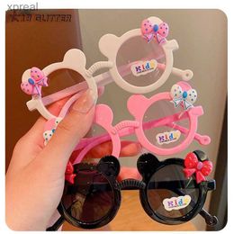 Sunglasses Polarized Childrens Sunglasses Boys and Girls Cartoon UV400 Glasses Cute Personality Bow Bear Glasses Glasses Bag Outdoor Hiking Travel WX