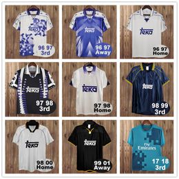 Retro Real MadridS Soccer Jersey long sleeve Football shirts 10 11 12 13 14 15 16 17 00 01 02 03 04 05 06 07 finals 96 97 98