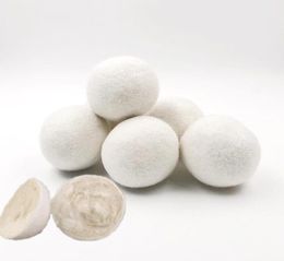 275 Inch Laundry Products Wool Dryer Balls Reusable Natural Fabric Softener Static Reduces Helps Dry Clothes Quicker7579868