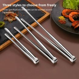 Accessories 1Pc 304 Stainless Steel Barbecue Clip Grill Tongs Meat Cooking Utensils BBQ Baking Silver Kitchen Accessories Camping Supplies