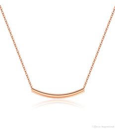 Fashion Bar Charm Choker Necklace For Women Rose Gold Link Chain Stainless Steel Female Statement Necklace Jewellery Gift GX13127136064