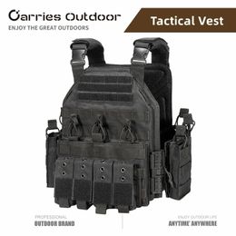 Tactical Vest Military Combat Armor Vest 1000D Nylon Hunting Airsoft Vest Adjustable Outdoor CS Training Molle Vest 240430