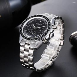 Wristwatches Fashion Quartz Watches Men Brand PLADEN Luxury Automatic Date Waterproof WristWatch Business Man Stainless Steel Clock Reloj