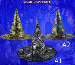 Halloween Witch hats caps costumes cosplay Props party adult and child decorations ornament accessories halloween decorations7818071