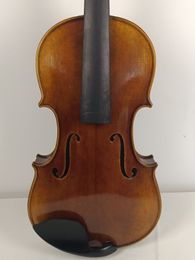 4/4 violin master made solid spruce top maple back clear flamed grain with case