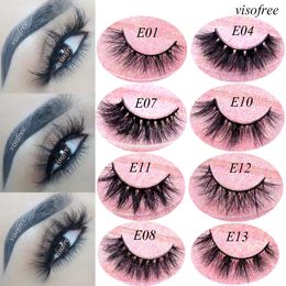 Mink Eyelashes Hand Made Crisscross False Cruelty Free Dramatic 3D Lashes Long Lasting Faux Cils for Makeup Tools 240506