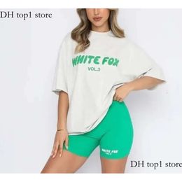 Whites Foxx Tracksuit Womens Whiter Foxx T Shirt Designer Brand Fashion Sports and Leisure Set Fox Sweatshirt Hoodie Shorts Tees Sets 876