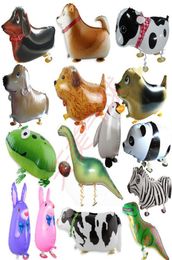 Walking Pet Balloons Animal Helium Aluminium Cartoon Aluminium film Balloons Multicolor Lovely forest Animal Balloon Birthday Weddin1304376