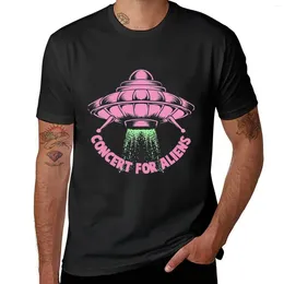 Men's Polos Concert For Aliens T-Shirt Blacks Boys Whites Workout Shirts Men