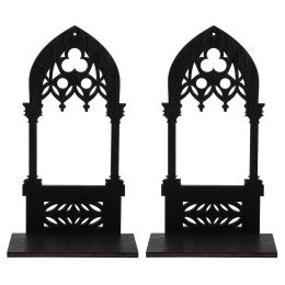 Holders 1 Pair Candlestick Wooden Holder Stand Vintage Holder Home Decor Goth Table Wall Hanging Candlestick Holder Decor