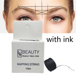 Glassnijder Mapping Preink String for Microblading Eyebow Make Up Dyeing Liners Thread Semi Permanent Positioning Eyebrow Measuring Tool