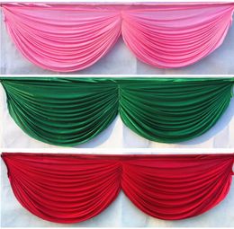 6m length 20ft Wedding table swags for event party backdrop decoration detachable wedding swags table skirt el banquet decor4840902