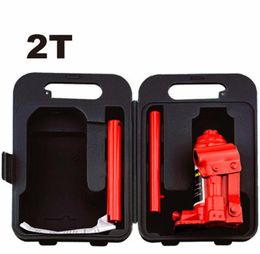 2T hand hydraulic car jack vertical automobile van suv hydraulic jack tire replace useful tool plastic case package light weight8264798