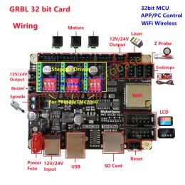 Controller Makerbase MKS DLC32 V2.1 GRBL shield laser driving control card CNC engraving expansion board wood carving marking controller