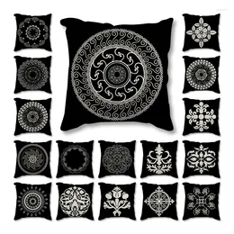 Pillow Geometric Black Luxury Body Throw Case Cover Home Living Room Decorative Pillows For Sofa Bed Car 45 Nordic