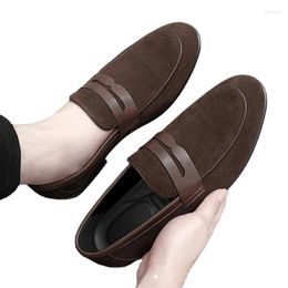 Casual Shoes Mens Spring Quality Handmade Formal Loafers Men's Leather Shoe Suede Men Wedding Man Designer Work Social Business