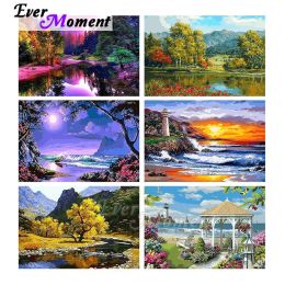 Stitch Ever Moment Diamond Painting Colourful Scenic Art Picture Full Square Resin Drill Diamond Embroidery Handmade Decoration ASF2120