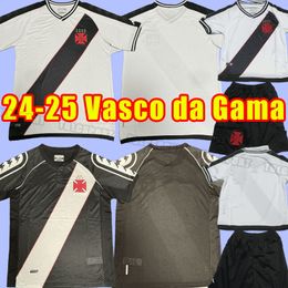 24 25 Vasco da Gama Soccer Jerseys shirt shirts MAXI RIOS PAULINHO FABIANO MURIQ 2024 2025 Men Black White Football Shirt home away men kids