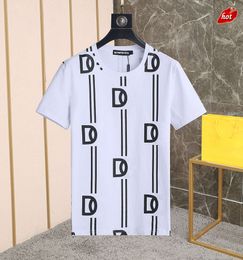 and s Mens Designer t Shirt Italian Milan Fashion Allover Striped Print Tshirt Summer Black White Hip Hop Streetwear 100 Cotton Tops 1 ESLA QEEO