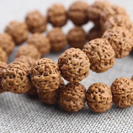 Strand Factory Wholesale Fine Pick Nepal Big Rudraksha Beads Bracelet Original Seed Five Faces Men And Women Couple Buddha Hand J