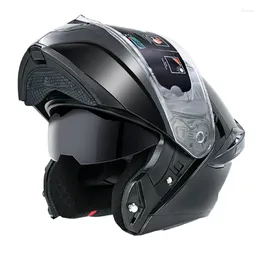 Motorcycle Helmets 2024 DOT Appoved High Quality Double Lens Flip Up Helmet Abs Full Face Motocross Racing Unisex