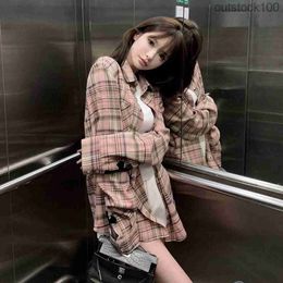 Trend Luxury Original Ch Brand Shirts Coats for Women Men Early Spring New Classic Collection Plaid Cuffs Patch Design for Age Reducing Versatile Long Sleeve