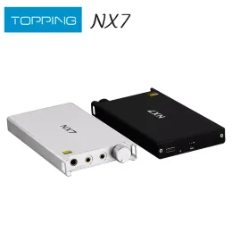 Amplifier TOPPING NX7 Portable NFCA Headphone Amplifier 1400mW Output Power with 3.5mm 4.4mm Port 20H Battery Life