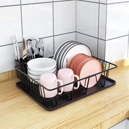 Kitchen Storage Drying With Holder Drainer 360° Rack Saver Utensil 2-tier Dish Space Counter Drainboard 1 Metal Spout Swivel