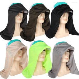 Berets UV Sun Protection Neck Drape Quick Dry UPF50 Golf Sunscreen Mask Cooling Anti-UV Face Cover Scarf Summer