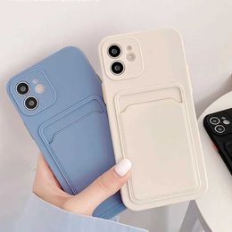 Cell Phone Cases Card Holder Case For phone 14 Pro Max Cases phone 11 12 13 15 Pro Max Mini XR 7 8 Plus SE 2020 X XS Max Silicone Fundas Covers