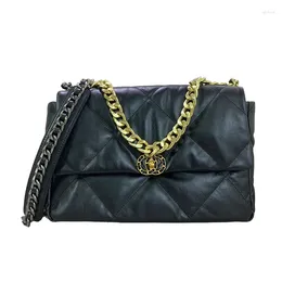 Shoulder Bags Luxury Handbag Designer 2024 Fashion Leather Rhombus Chain Small Square Bag Purses Crossbody