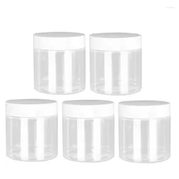 Storage Bottles 30pcs 56Dia. Cream Container Hair Wax Jars Plastic Lid Aluminum Cap 100ml Empty Clear Wide Mouth Refill Bottle PET Cosmetic