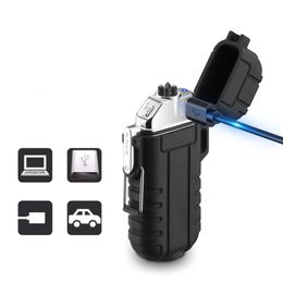 Best Seller Waterproof Flameless Outdoor USB Electric Windproof Plasma Lighter Electronic For Tactical