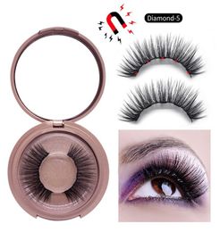 5 Magnetic eyelashes with 5 magnets handmade natural false eyelashes magnet lashes need to use with magnetic eyeliner6044646