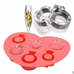Ice Cream Tools Tray Diamond Love Ring Cube Style Ze Maker Mod Special Tool For Summer Drop Delivery Home Garden Kitchen, Dining Bar K Dhas7