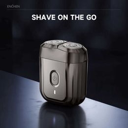 Electric Shavers ENCHEN Mini6 2-Direction Flex Heads Electirc Shaver 100% Waterproof Up to 60-Min OF Cordless Shaving With Magnetic Cutter Head Y240503