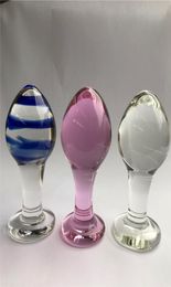 Pyrex Glass Anal Plug Butt Plug Glass Butt Plug Penis Erotic Wand Toys Anal Dildo Sex Toys Masturbator Stimulator for Couples1740952