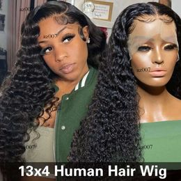 Deep Wave Frontals Wigs for Women Brazilian Human Lacefront Wig Curly Hair Products Original edition