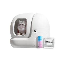 Boxes PETKIT APP Control Extra Large Self Cleaning Cat Litter Box for Multi Cats76L Automatic Cat Litter Box Strong Odor Eliminator