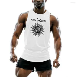 Men's Tank Tops Spring Summer Vest Sports Fitness Exercise Sweat Absorbent T-shirt Casual Beach Beauty Light Ice Sleeveless Cool