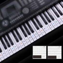 Piano Keyboard Stickers for 88/61 Key,Removable Piano Keyboard Note Labels for Learning Piano Notes Guide for Beginner