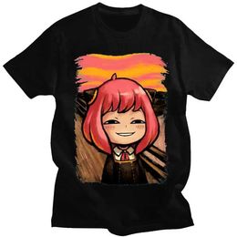 Women's T-Shirt Japanese Anime Spy X Family Anya Forger Graphic Print T-shirt Street Clothing Mens Fashion Short Sleeves Plus Size Unisex T-shirtL2405