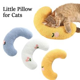 Houses Little Pillow for Cats Fashion Neck Protector Deep Sleep Puppy UShaped Pillow Cat Pillow Kitten Headrest Dog Sleeping Pillow