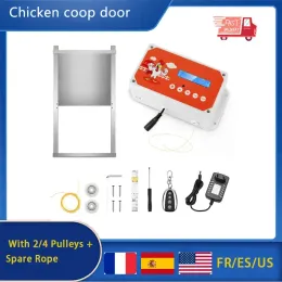 Accessories Upgrade Automatic Chicken Coop Door Opener Battery Powered Light Sense Control Waterproof Kit ABS Chicken door Farm Equipment