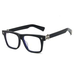 Frames 2024 Luxury Designer CH Sunglasses for Women Chromes Glasses Frames Mens Large Unisex Fashion Pure Black Full Plain Heart Eyeglass