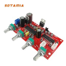 Amplifier SOTAMIA UPC1892+JRC2150 Amplifier Preamp Tone Board Treble Bass Balance Volume Control Preamplifer BBE Effect Processor