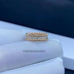 Designer Luxury Jewellery Ring Vancllf Fanjia Kaleidoscope Beaded Edge Full Diamond Female v Gold Thickness 18k High Grade Shining Sky Star Mens and Womens Rings