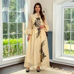 Ethnic Clothing Middle East Sequined Embroidered Long Skirt Arabic Embroidery Elegant Muslim Women's